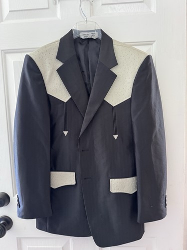 Western mexican jacket ostrich - mexican,